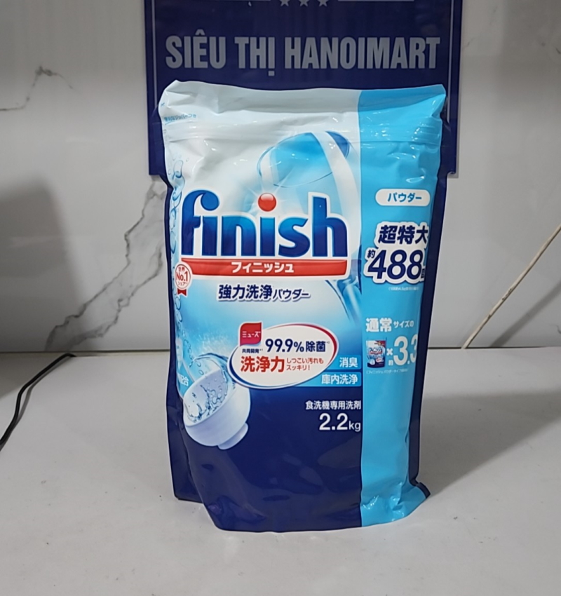 Bột rửa bát finish 2.2kg made in japan dùng cho máy rửa bát, bột finish nhật bản chính hãng