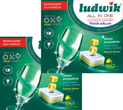 viên rửa bát Ludwik made in Poland all in one 100 tabs